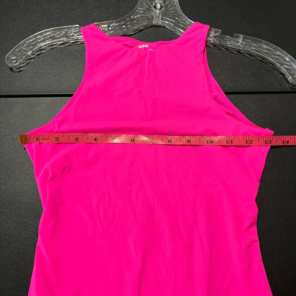 Skims Fits Everybody Bodysuit Neon Pink SZ S